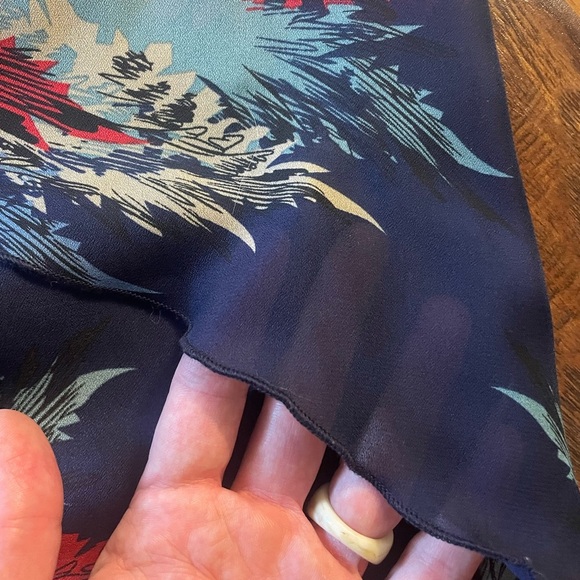 Wet Seal Strapless Dress in Navy and Red Feather - Picture 13 of 16